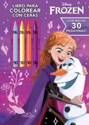 FROZEN LIBRO PARA COLOREAR CON CERAS