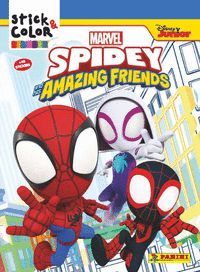 SPIDERMAN AND FRIENDS STICK & COLOR